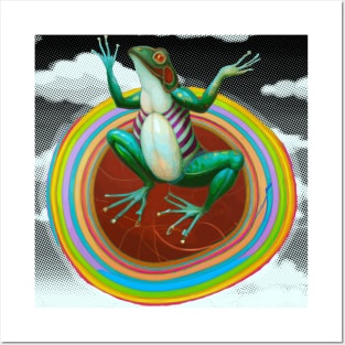 Rainbow Frog Posters and Art